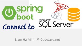 Spring Boot Connect to Microsoft SQL Server Example [upl. by Ancel]