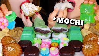 ASMR WARABI MOCHI RAINBOW WAGASHI JELLY CANDY MELON JELLY CHOCOLATE FRESH CREAM PIE YAKGWA 먹방 [upl. by Ahtenek631]