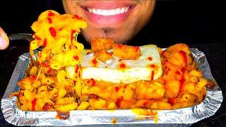 ASMR CHEESIEST MAC amp CHEESE CRISPY TOTS MUKBANG EATING MACARONI AND CHEESE TATER TOTS NO TALKING [upl. by Atnek]