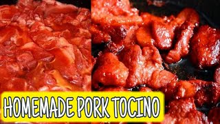 HOMEMADE PORK TOCINO RECIPE in 2 minutes  Pangnegosyo [upl. by Wachter870]