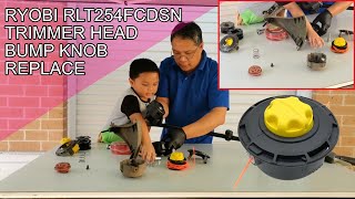 VTECH 30  How to replace Ryobi RLT254FCDSN Trimmer Head [upl. by Teddy841]