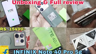 infinix note 40 pro 5g  infinix note 40 pro unboxing amp review  infinix buy for flipkart [upl. by Ydnarb]