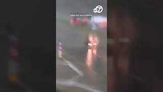 Highway cameras capture tornado tearing through Iowa [upl. by Anidualc]