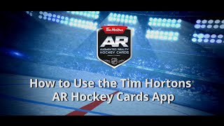 How to use the Tim Hortons AR Hockey Cards App [upl. by Eiramanel]