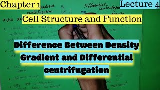 Difference Between Density Gradient and Differential Centrifugation  Centrifugation [upl. by Laucsap]