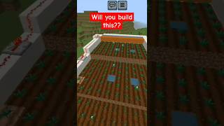 Automatic wheat farm Minecraft minecraft shorts [upl. by Ynatsyd]