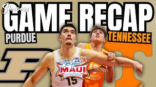 Purdue vs Tennessee Game Recap [upl. by Anah730]