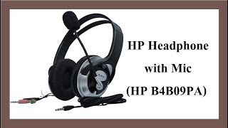 HP Headphone with Mic HP B4B09PA Review and Demo [upl. by Helms]