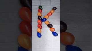 quotKquot Water Color Balloons Pop Reverse Asmr Video balloon satisfyingvideo relaxing asmrsounds [upl. by Rodenhouse]