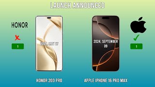 Honor 200 Pro vs iPhone 16 Pro Max [upl. by Yankee]