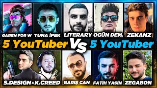 5V5 YOUTUBER SAVAŞI TÜM MAÇLAR  Barış Can ile En İyi İkiliyi Aldık  KassadinsCreed  LoL [upl. by Yerffoeg]