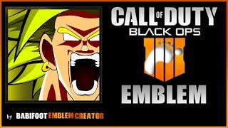 BO4 Emblem Tutorial  Broly DBZ [upl. by Annawaj618]