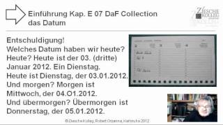 Kap Einführung 07 Das Datum 02 [upl. by Adrien299]