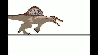 JP3 Spinosaurus running animation [upl. by Jory30]