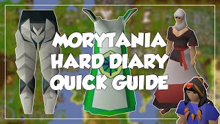 Morytania Hard Diary Quick Guide  Old School RunescapeOSRS [upl. by Arral]