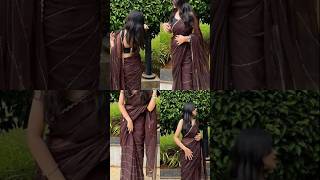 Poses in saree 😍 letest pose in saree trending womensfashion Poses shorts [upl. by Sellihca]