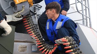 Loading 20mm Tungsten Ammo into Phalanx CIWS Magazine Drum [upl. by Eylhsa412]