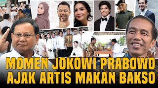 KEREN‼️PAK JOKOWI DAN PRABOWO AJAK ARTIS MAKAN BAKSO BARENG [upl. by Kcuhc]