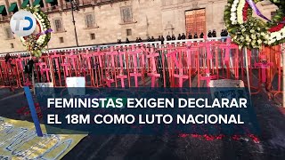 Lanzan plegaria por víctimas de feminicidio y desaparición piden declarar el 18M como luto nacional [upl. by Gish477]