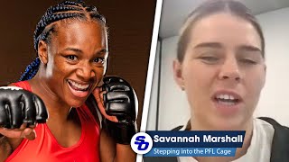 I CANT STAND CLARESSA SHIELDS  GOT TO BITE MY TONGUE  Savannah Marshall on PFL deal [upl. by Yhtamit]