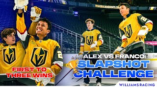 ICE HOCKEY CHALLENGE  Alex Albon vs Franco Colapinto  Vegas Golden Knights  Williams Racing [upl. by Sibby786]