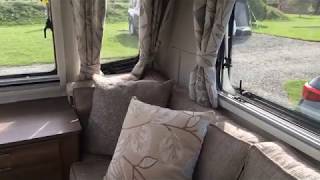 Tour of the inside of a Bailey Unicorn S4 Cabrera Caravan [upl. by Wolfort]