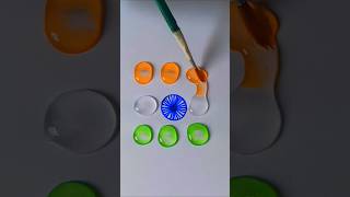 dian🇮🇳Flower🌼india flag colour mixingart satisfying youtubeshorts viralshorts colors flag [upl. by Ecneitap]