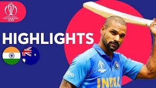 Dhawan Strikes Super Century  India vs Australia  Match Highlights  ICC Cricket World Cup 2019 [upl. by Origra569]