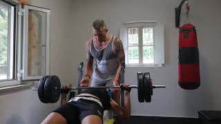 50kg new bench press pr [upl. by Poulter]