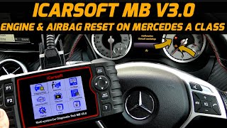 Best Scan Tool To Clear Mercedes A Class Consult Workshop Message Engine amp Airbag Light Reset [upl. by Nosydam737]