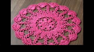 crochet doilies tutorial [upl. by Sairahcaz756]