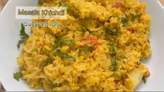 Quick and Easy Masala Khichdi  vegetable Khichdi [upl. by Ahseina531]