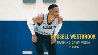 Russell Westbrook Post Practice Media 🎙  Denver Nuggets Training Camp [upl. by Pall]