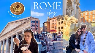 ROME VLOG 🇮🇹🍷✨ trying VIRAL TikTok food trevi fountain  trastevere  Italy travel vlog 2024 [upl. by Kinna]