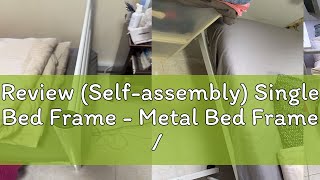 Review Selfassembly Single Bed Frame  Metal Bed Frame  Divan Pull Out Bed frame [upl. by Sices]