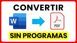 Como convertir WORD a PDF sin programas  Guía 2021 [upl. by Herodias761]