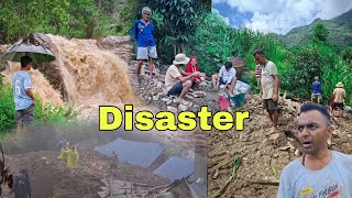 Hardest situation ever 🥺 landslide in my village 😥 disaster landslide video [upl. by Bazluke378]