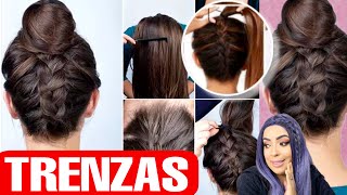 PEINADOS FACILES en CABELLO LARGO  TRENZAS  PARA CUALQUIER OCASIÓN [upl. by Zurciram654]