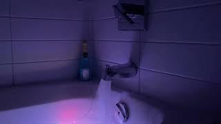 Bathtub Filling ASMR  Full Pressure Fill with Ambient Underwater Lights 3 Hour Loop [upl. by Yroger]