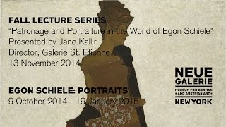 quotPatronage and Portraiture in the World of Egon Schielequot a lecture by Jane Kallir [upl. by Nyleve917]