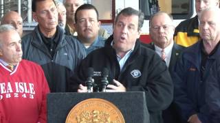 Gov Christie In Sea Isle City We Are Prepared For Everything [upl. by Assenab]