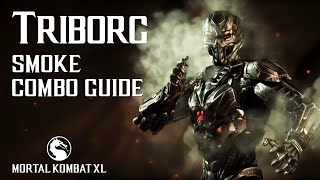 Mortal Kombat X TRIBORG Smoke Combo Guide [upl. by Ylra]