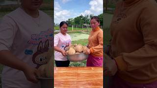 How to Make Sweet Coconut Glutinous Rice Balls shorts [upl. by Amathiste299]