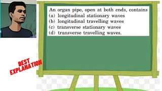 An organ pipe open at both ends containsa longitudinal stationary wavesb longitudinal [upl. by Rhodia169]