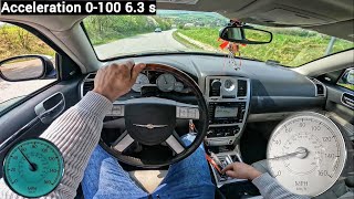 Chrysler 300C 57i Hemi V8 16V 340 HP POV Test Drive 40 [upl. by Zanlog]