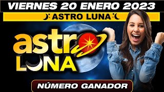 ASTRO LUNA Resultado del día 20 de enero de 2023 NÚMERO GANADOR [upl. by Nahsyar]