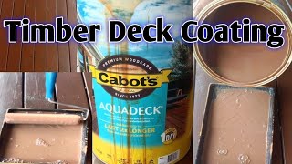 How to coat timber decking using aquadeck hassle free timber coatingFilipino Australian blogger [upl. by Lirba]