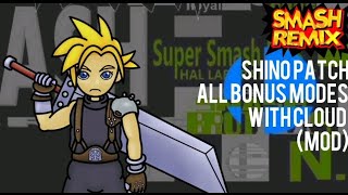 Smash Remix Shino patch  All Bonus Modes With Cloud  Mod [upl. by Nyvrem]