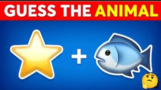 Guess The Animals By Emoji 👍😜emoji challenge  quiz time [upl. by Cocks]