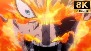 Endeavor vs Nomu 8K  My Hero Academia S4 E25 [upl. by Novad]